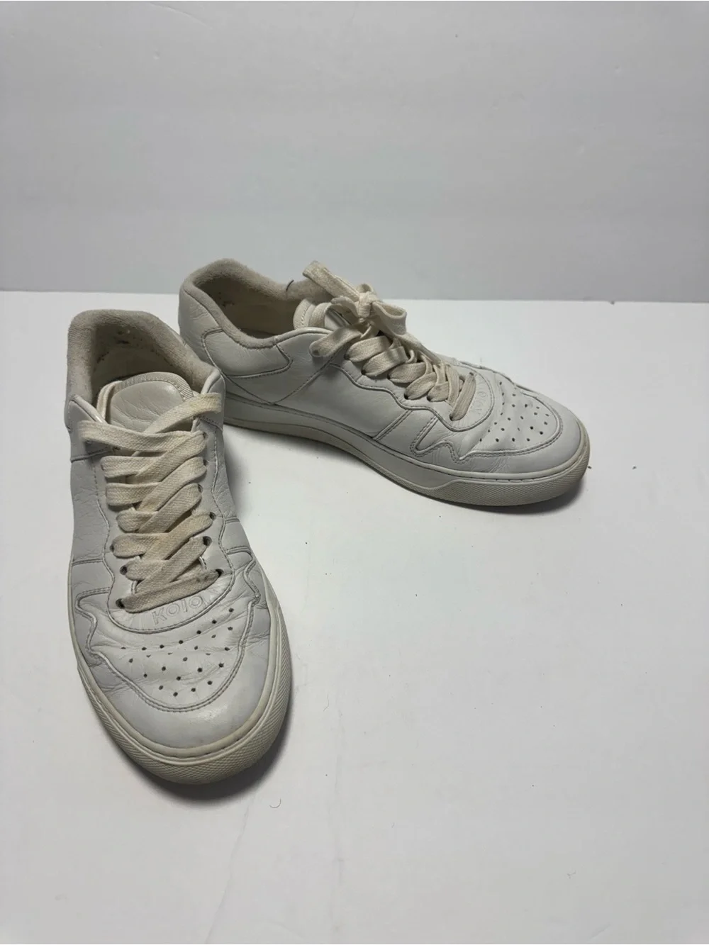 Koio Metro Low Top Court Sneakers Size 8 Leather